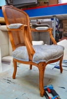 Ремонт кресла: перетяжка тканью, Арбат